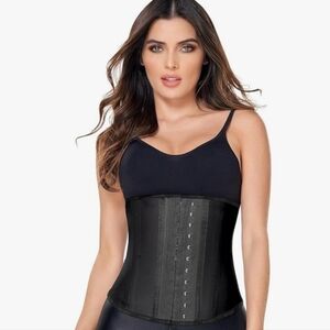 Ann Chery Corset Waist Trainer Size 34 W/ 2 Hook Columbian Latex Cincher Shaping